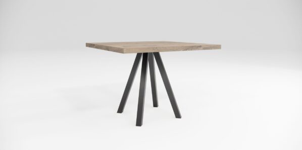 Drevený stôl LINKO, kovová podnož čierna