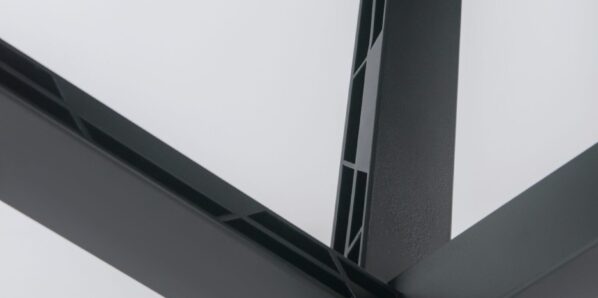 VADORA jedálenský stôl, matná čierna