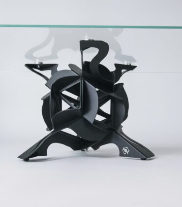 Kovová noha ETIAAM, čierna matná