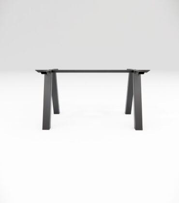 Kovová noha LINKO, ČIERNA MATNÁ